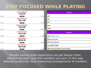Choose the right and trusted platform to play kalyan chart game.pptx