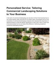 Personalized Service_ Tailoring Commercial Landscaping Solutions to Your Business.pdf